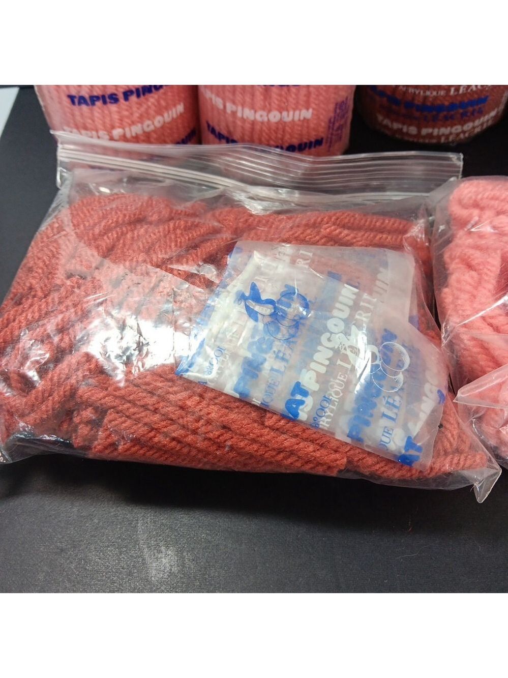 23 Bags Of Latch Hook Rug Yarn Acrylic Tapis Pingouin Vintage France Rug FR - Picture 8 of 10